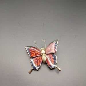 Colorful Butterfly Brooch